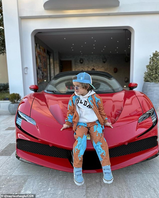 Zayn went viral in 2023 when he did donuts in a Ferrari SF9P Stradale at the age of three