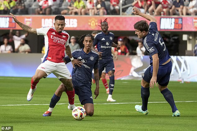 Yoro suffered a serious metatarsal injury during United's pre-season friendly against Arsenal