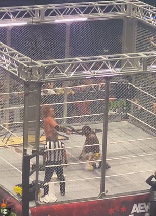 Meanwhile, Adam Page defeated Swerve Strickland in an extremely violent cage fight