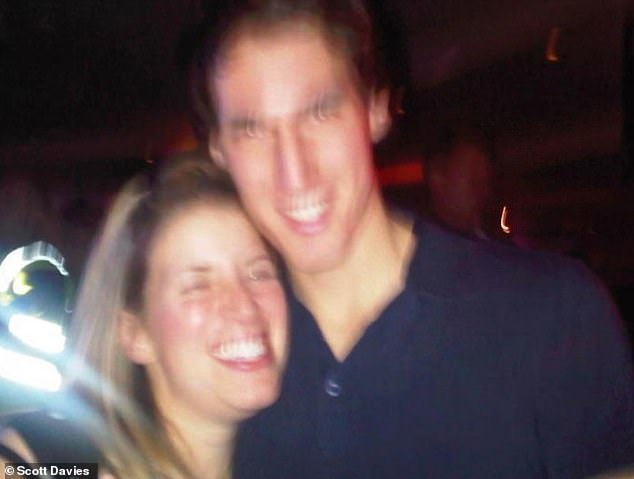 Scott and his teacher Helen pictured in 2009 at a nightclub before they started a romantic relationship