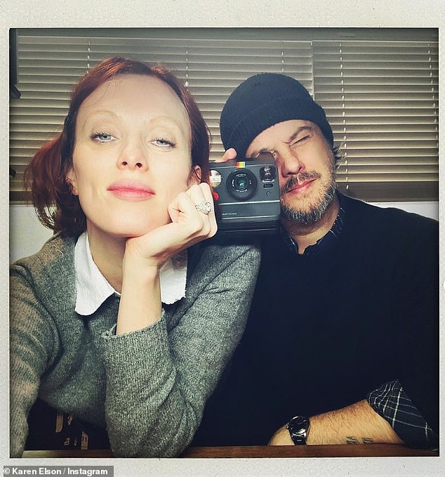 Karen Elson, 44, announced her engagement to music executive Lee Foster in a series of sweet Instagram posts towards the end of 2023