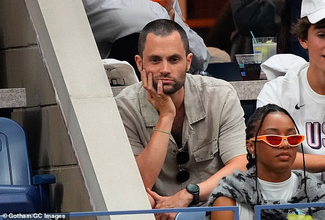 Baltimore-born Badgley took a seat next to a wall in the packed USTA Billie Jean King National Tennis Center