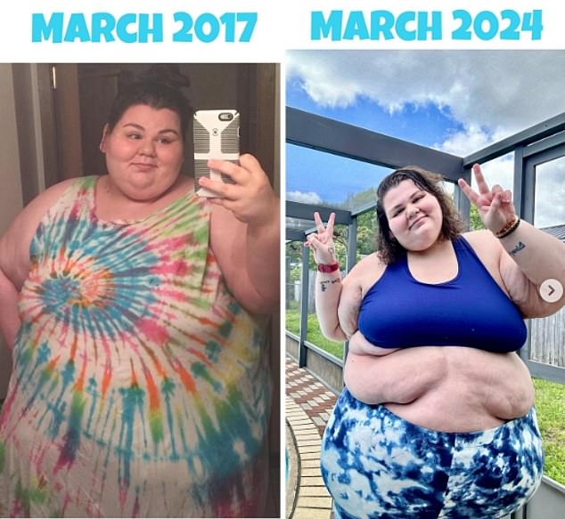 Rosie Jean has now escaped feederism and is sharing her weight loss journey on YouTube in a bid to help other women in her situation