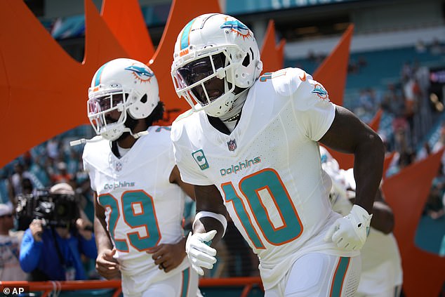 He then emerged from the tunnel with his teammates and lined up to play against the Jaguars