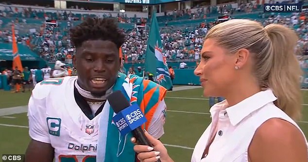 After the game, the Miami Dolphins star player spoke openly about the ordeal and promised to 