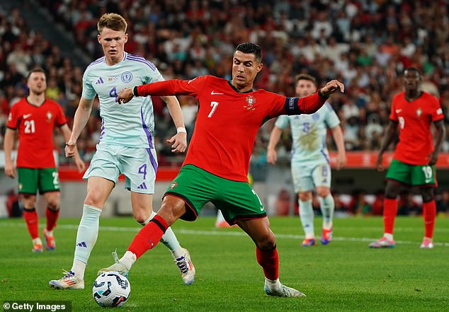 Ronaldo came on as a half-time substitute and punished the Scottish defence by scoring a winning goal in the closing stages