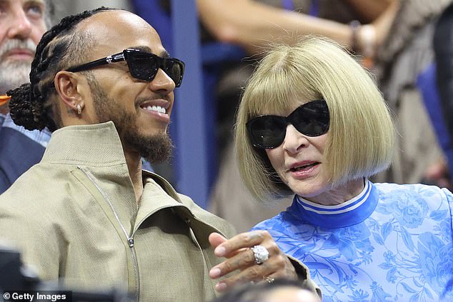 The couple, who are tennis fans and attended Wimbledon together in 2018, were seen beaming as they greeted each other and chatted in the stands