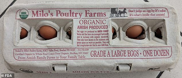 After that, every type of egg and size of carton produced at the farm was quickly recalled