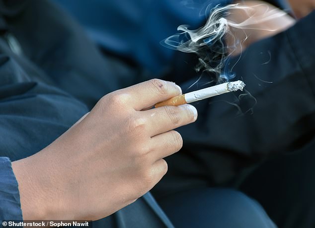 The vapers' peak power was similar to that of the smokers, which averaged 182 watts (stock image)