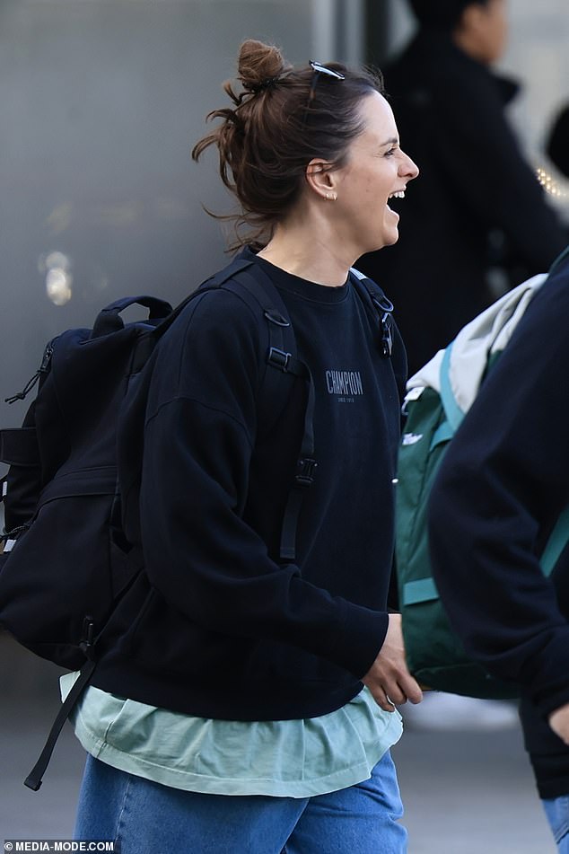 The Australian breakdancer seemed to be in good spirits after making headlines in Paris