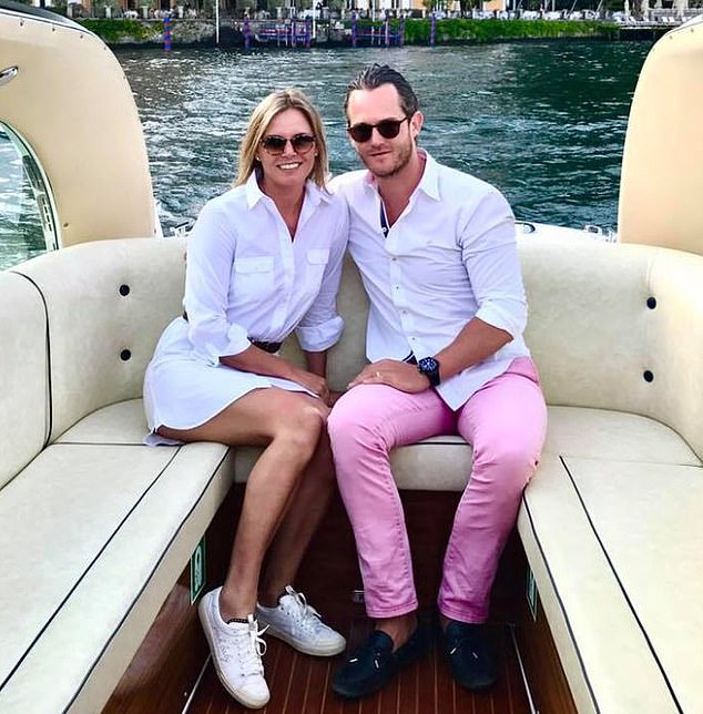 Mr Gurner, 42, 'wants to live to be 500', according to a staff member at his Melbourne-based anti-ageing wellness clinic, Saint Haven. He is pictured with his wife Aimee