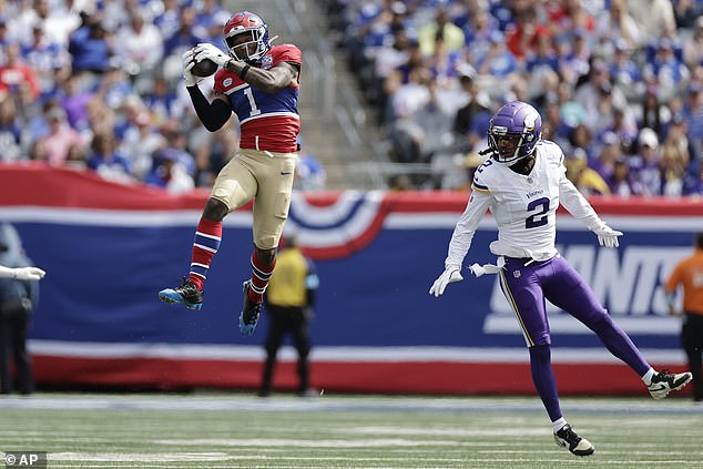 Jones praised the play of his new top target, Malik Nabers, who led the Giants in catches