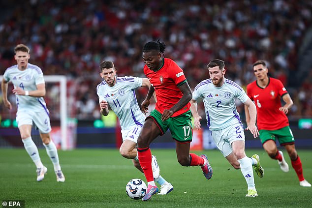 Rafael Leao was a springboard for the home side and provided Scottish defender Ralston with a thrilling evening