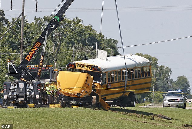 Tensions rose after a school bus crash caused by a Haitian immigrant who veered into the wrong lane on August 22 last year claimed the life of 11-year-old Aiden Clark