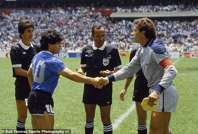 The best player the England men's team has shown is Peter Shilton (right), who has 125 caps to his name