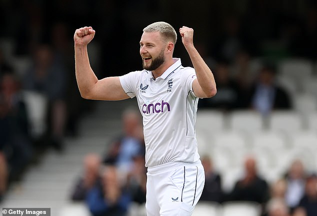 Gus Atkinson took England's only wicket on the fourth day when he dismissed Kusal Mendis for 39