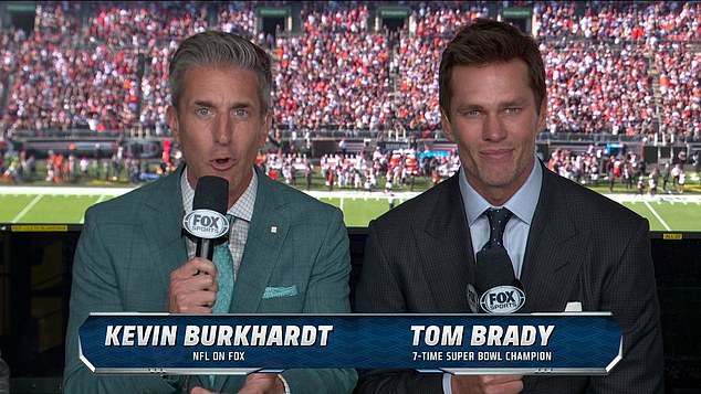 Tom Brady began his 10-year, $375 million contract as Fox Sports' lead NFL analyst on Sunday