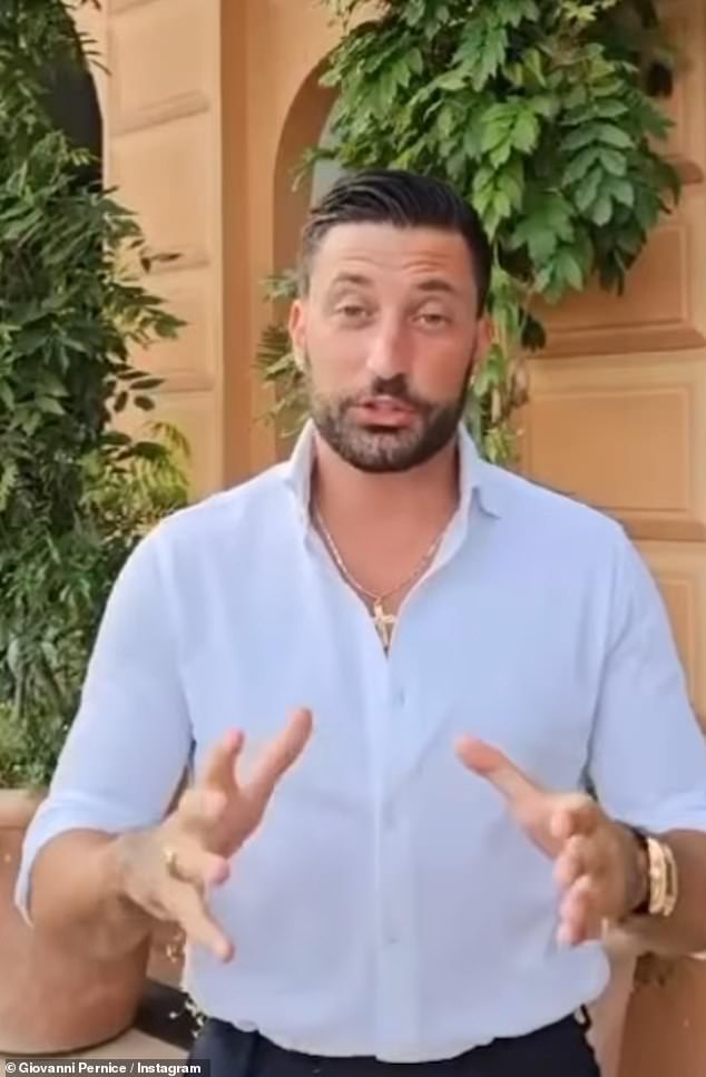 1725891234 445 Giovanni Pernice looks tense on final night of Portofino holiday