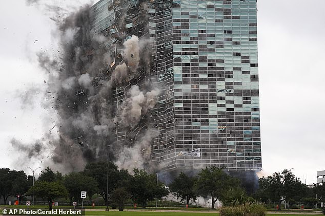 Lake Charles Mayor Nic Hunter (not pictured), whose administration successfully secured $7 million in private money to pay for the demolition, described the implosion as 