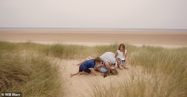 Prince George, Princess Charlotte and Prince Louis regularly appear in the new video clip