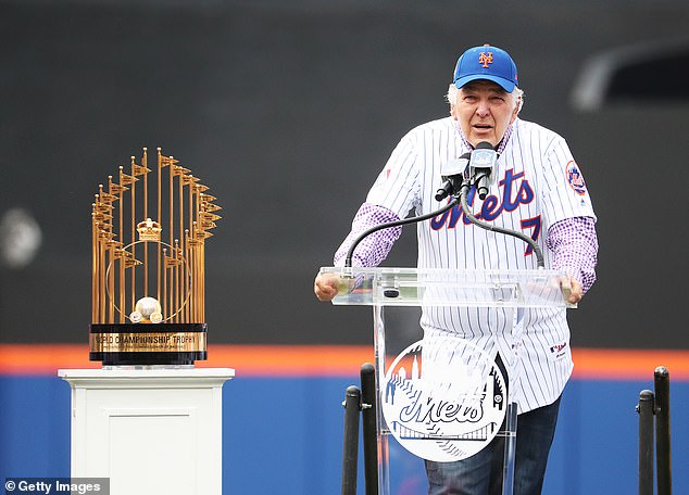 Kranepool pictured celebrating the 50th anniversary of his 1969 World Series title with the Mets