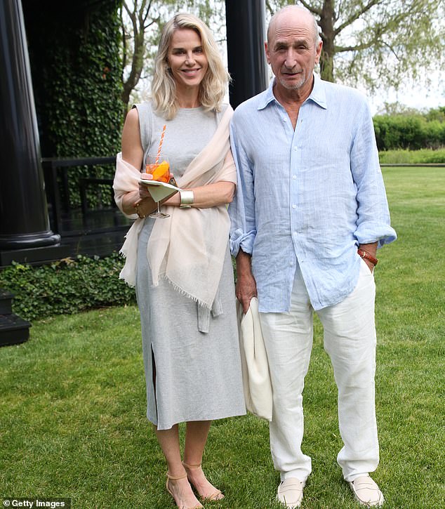 James is the son of Richard Tarlow (pictured here with Kristin Kehrberg in 2018) and Sandy Carlson Tarlow (who died in 2003), a millionaire advertising executive duo who co-founded Carlson & Partners and were known for their cosmetics and fashion clients, including Revlon, Victoria's Secret, Ralph Lauren and Neutrogena.