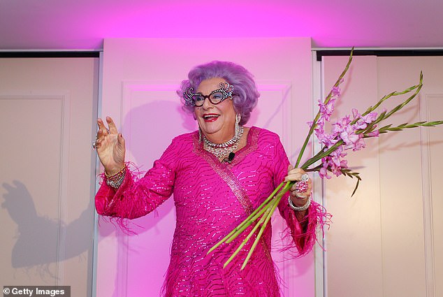 Barry, perhaps best known for his iconic role as Edna Everage, helped launch the Melbourne International Comedy Festival in 1987 and at one point had an award named after him, before running afoul of organisers in 2019 over 'anti-trans' comments