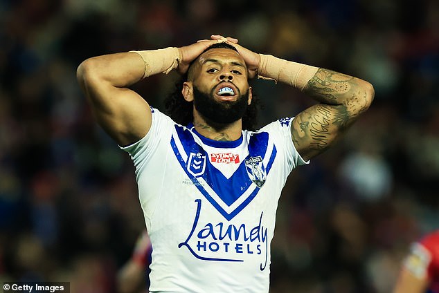 The Bulldogs learned on Monday that the winger had tested positive