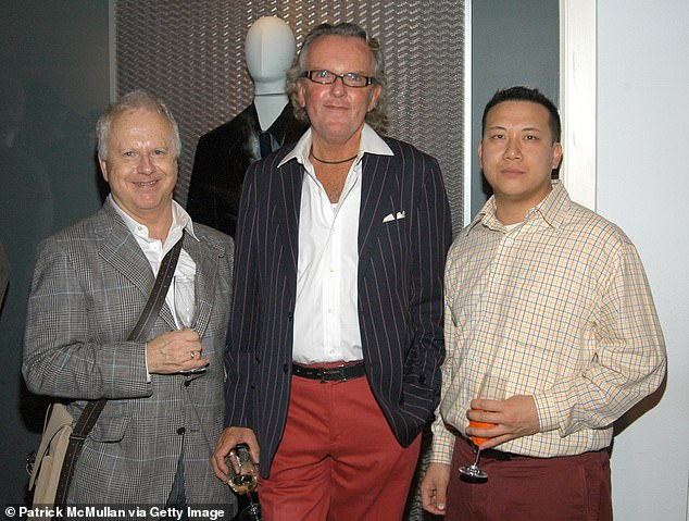 Victim Kenneth Savinski (center) is seen with two friends in 2006. He moved his antique shop from Maryland to NYC in 2000 and was featured in the New York Times