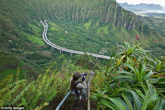 The legendary destination, also known as the 'stairway to heaven', is only accessible via a forbidden and extremely dangerous hike through a remote area