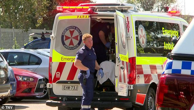 The bodies of two young boys, aged 9 and 11, were discovered in a home in Faulconbridge (pictured are emergency workers at the scene in western Sydney)