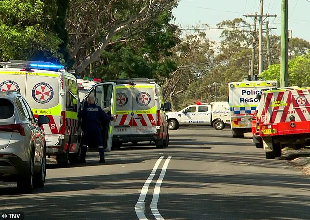 Emergency services were called to the property on Chapman Parade at around 12.40pm on Tuesday