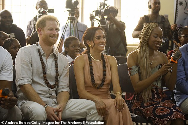 Prince Harry and Meghan Markle visit Lightway Academy in Abuja, Nigeria, on May 10