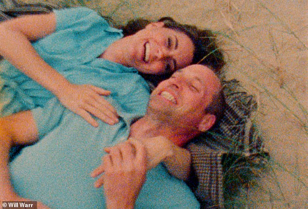 Catherine and William embrace on a picnic blanket in a cute moment from the video