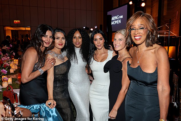 The party is the third annual gala hosted by Kering, and this year's Caring for Women Dinner was co-hosted by Salma