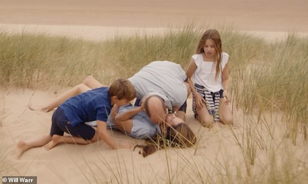 The Cambridge children are seen in intimate family scenes