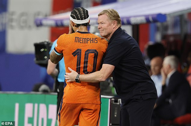 Koeman insisted Depay still has a chance to play for his team as the level in Brazil is 'different'