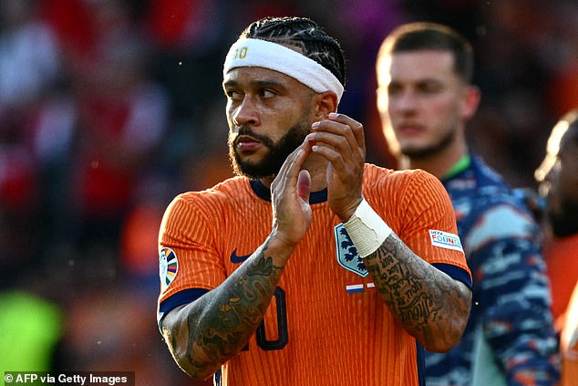 Depay, who left Atletico Madrid at the end of last season, has scored 46 goals in 98 international matches