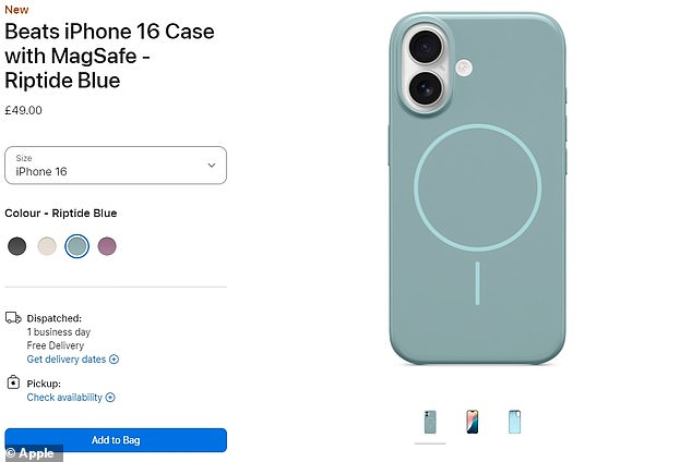 This official case doesn't have a cutout for the capture button, but instead uses 