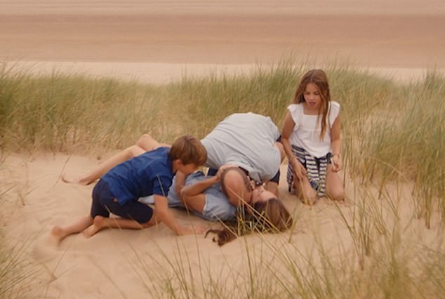 The video offered a poignant glimpse into the lives of the Prince and Princess of Wales with their three children, Prince George, 11, Princess Charlotte, nine, and Prince Louis, six