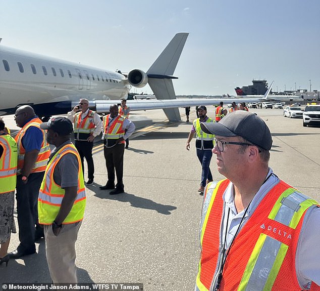 A passenger on the flight to LaFayette, Louisiana, described the situation as 