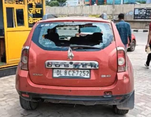 Mishra was driving a red Renault Duster in Faridabad before he and his friends were chased by the gang for 29 kilometres on the Delhi-Agra highway