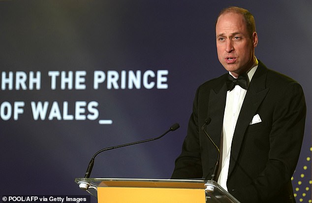 Prince William attends the Diana Legacy Awards at the Science Museum on March 14