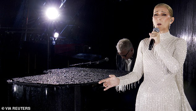 Rumor has it that Celine Dion is making her comeback in the song competition, in the same country where she triumphed in 1988 (pictured at the Paris Olympics in July)