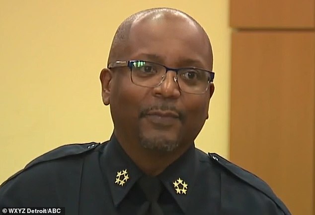 Detroit Police Chief James White (pictured) said the angry man targeted the women because he 