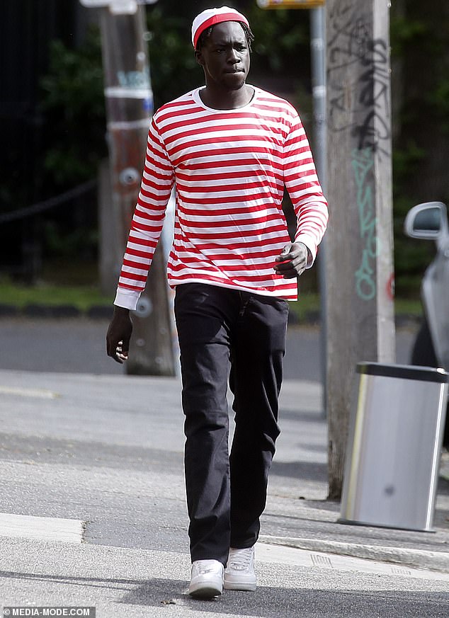 Teammate Dom Akuei was possibly best dressed as Waldo from Where's Wally