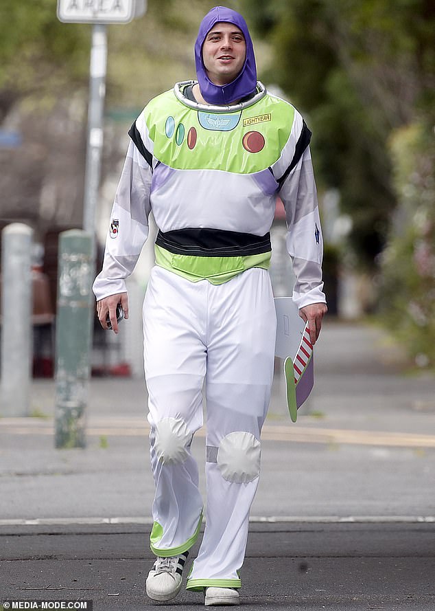 Alex Cincotta looked sharp dressed as the iconic Toy Story character Buzz Lightyear