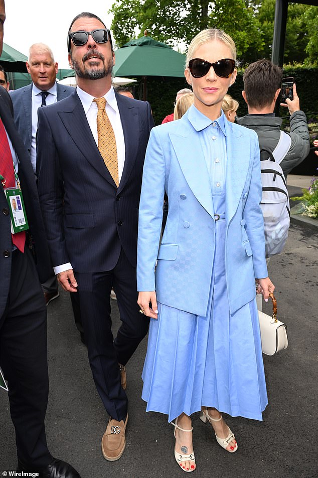 Grohl and Blum were considered one of the strongest couples in showbiz. Just two months ago, they looked happier than ever when they attended the Wimbledon tennis championships in London.