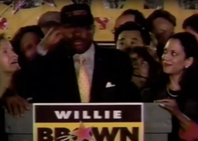 Kamala Harris published an old ABC News profile of Mayor Willie Brown. Harris was in a relationship with Brown when he ran for and won mayor of San Francisco.