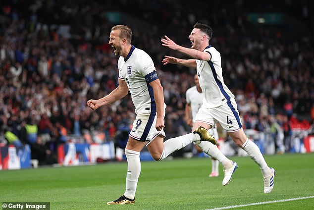 Kane was overjoyed after scoring a stunning goal during his historic performance at Wembley